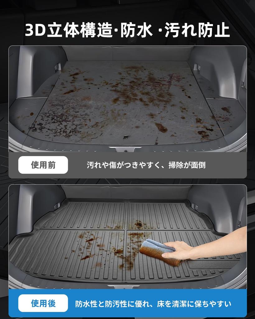 LANGBEAN Toyota RAV4 5th Generation Luggage Mat RAV4 50 Series 3D Waterproof Mat TPE Mat Easy To Install Waterproof RAV4 Interior Custom Parts