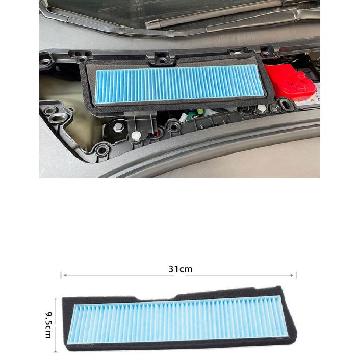 2 Pieces/Set For Tesla Model 3 Model Y HEPA Activated Carbon Air Filter Air Conditioner Filter Element Replacement Air Filters 7