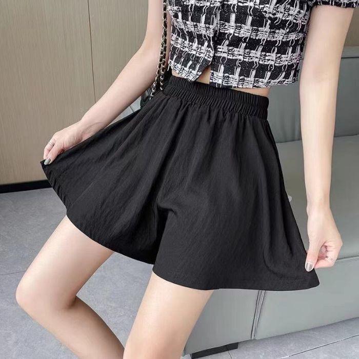 

High-Waisted Slimming A-line Wide-Leg Skirt Pants for Short People - Loose & Versatile Summer Outerwear 2XL (For 141-160 jin)