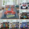Monster Car King Queen Duvet Cover Cartoon Bedding Set for Kids Lovely Toy Truck Comforter Cover Polyester Quilt Cover
