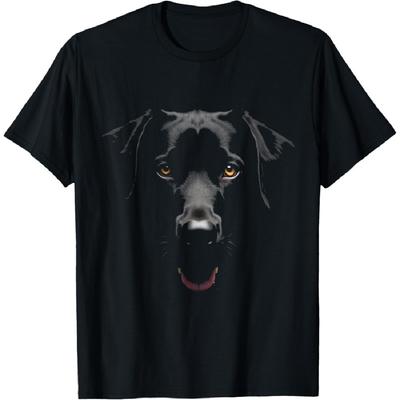 Black Labrador Retriever Dog Lab Face T-Shirt