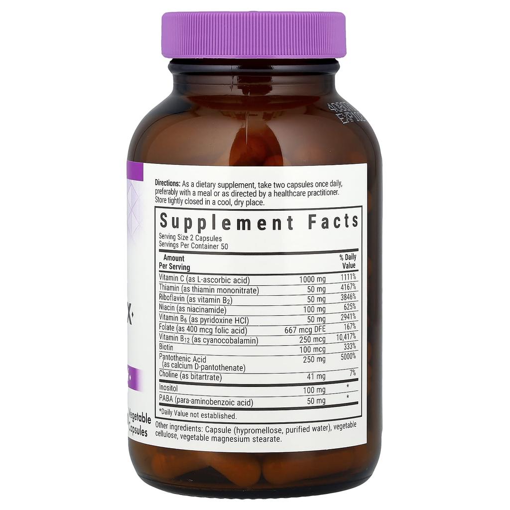 Stress B-Complex, 100 Capsules (Vegetable)