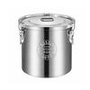 316 Food-Grade Stainless Steel Storage Bucket dampnessResistant Cylindrical