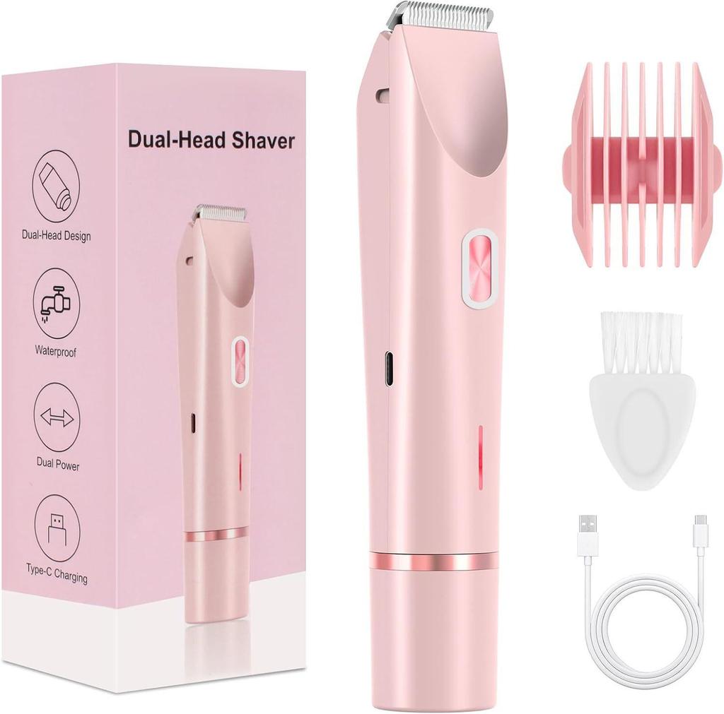 Dual-Head Electric Hair Remover & Trimmer for Women