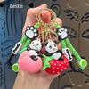 Creative Panda Fruit Keychain - Cute Cartoon Bag Charm Ornament Gift