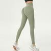 Pantaloni de yoga de culoare solidă la modă pentru femei Pantaloni de sport skinny cu talie înaltă Pantaloni fitness