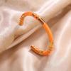 Chunky Enamel Bamboo Bracelet for Women Colorful Design Open Bangle Gold Color Stainless Steel Banquet Aesthetics Jewelry Gifts