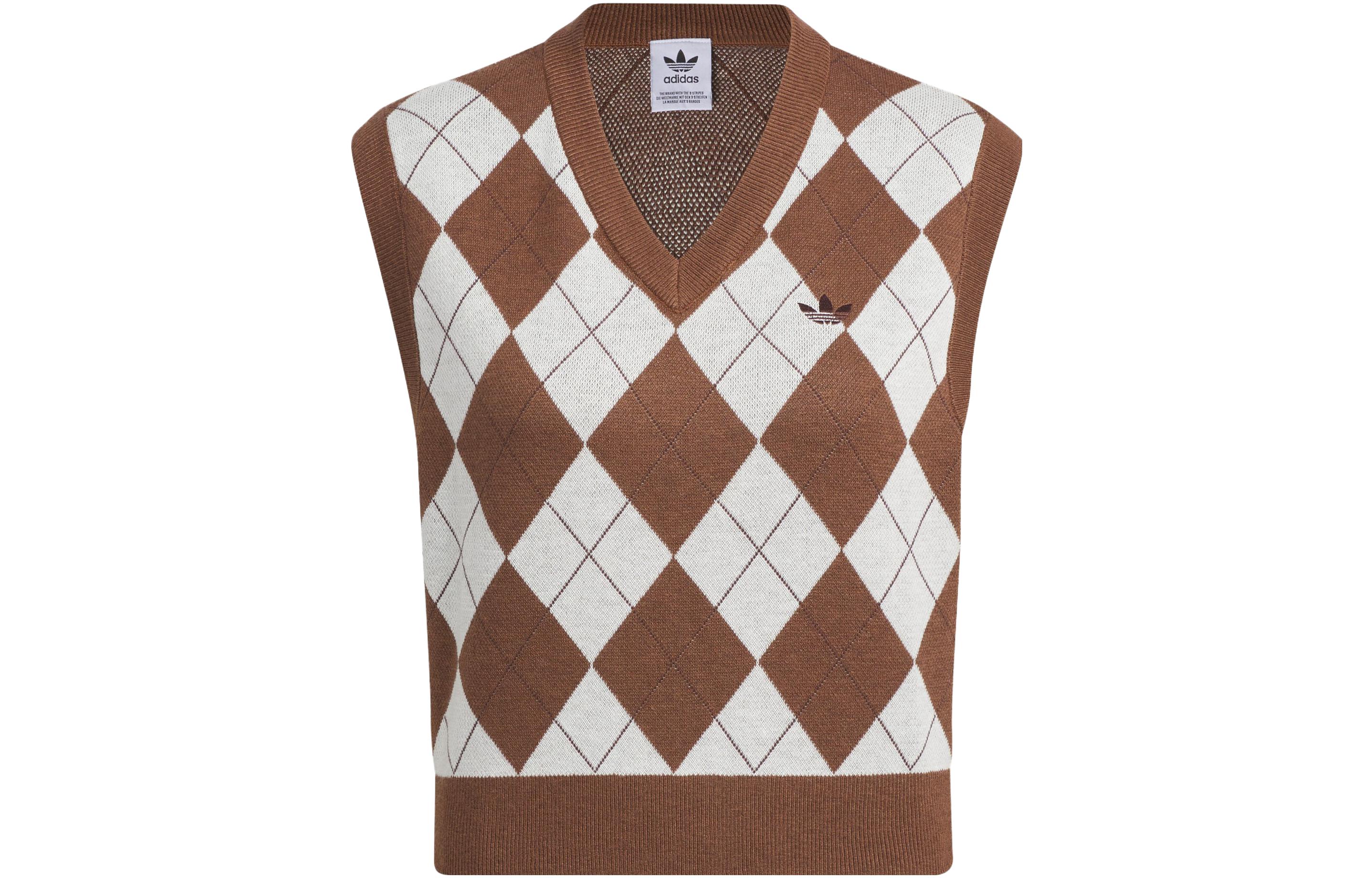 Adidas Originals Sleeveless Sports Shirts Women s Brown/White IX7815 XS