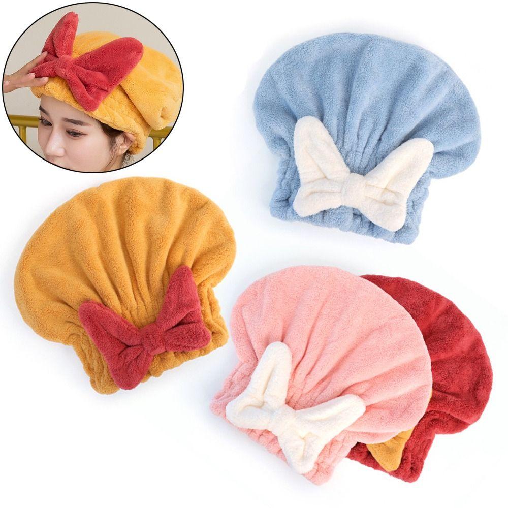 Thick Dry Hair Towel Solid Color Head Scarf Shower Headband Quick Drying Towel  Adult
