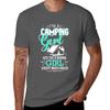 Slogan Im Funny Camping Girl Camping A TShirt Large Size Breathable Tee