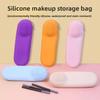 New Silicone Cosmetic Bag, Beauty Storage Bag, Toilet Bag, Portable Going Out Cosmetic Bag, Large-capacity Silicone Storage Bag.