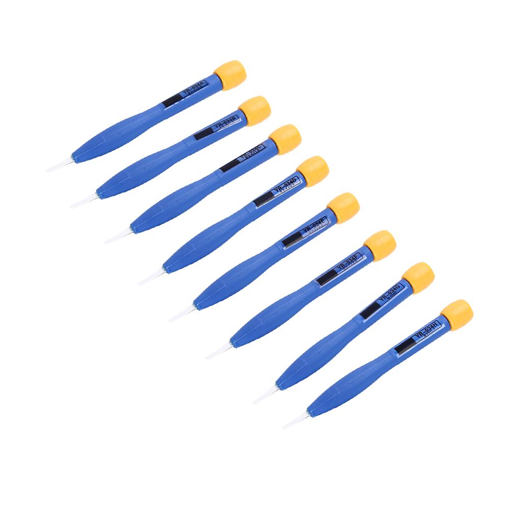 8pcs Adjust Frequency Screwdriver Anti Static Plastic Ceramic Set Home Hand Tools Useful New