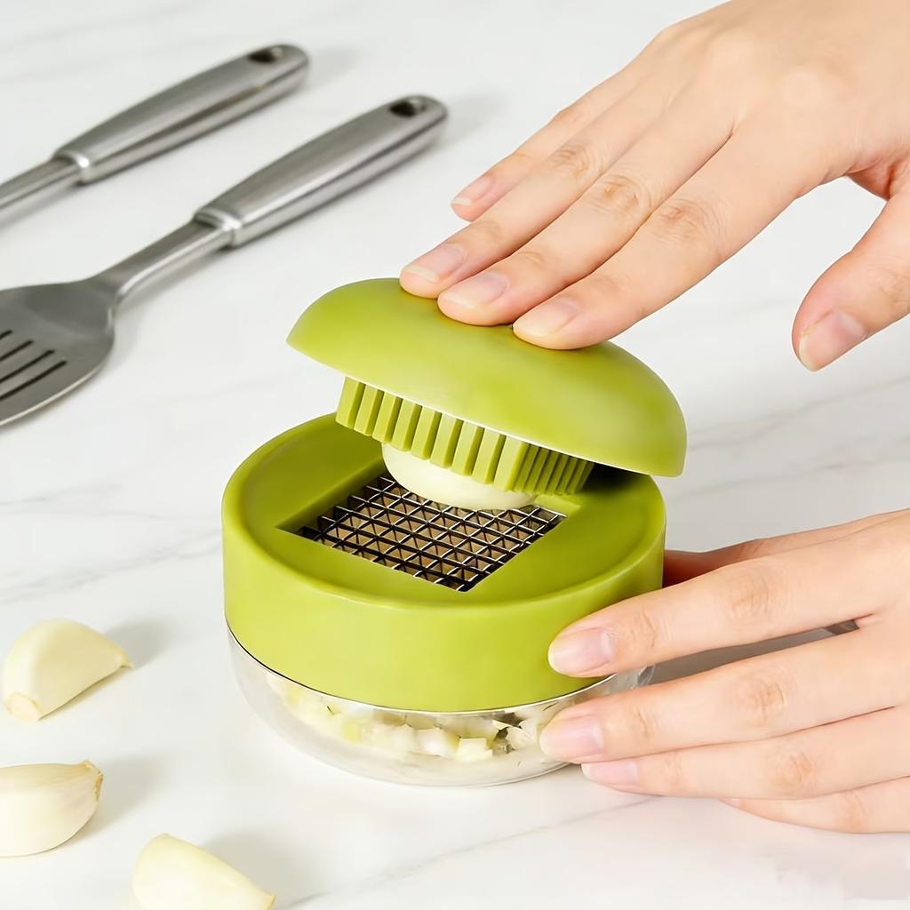 Multifunctional Stainless Steel Garlic Press Easy Manual Garlic Meat Grinder Slicer Grinder Kitchen Tools Kitchen Gadgets