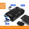 6 In 1 SD USB Type C Card Reader USB 2.0 TF/Mirco SD Smart Memory OTG Flash Drive Cardreader Adapter