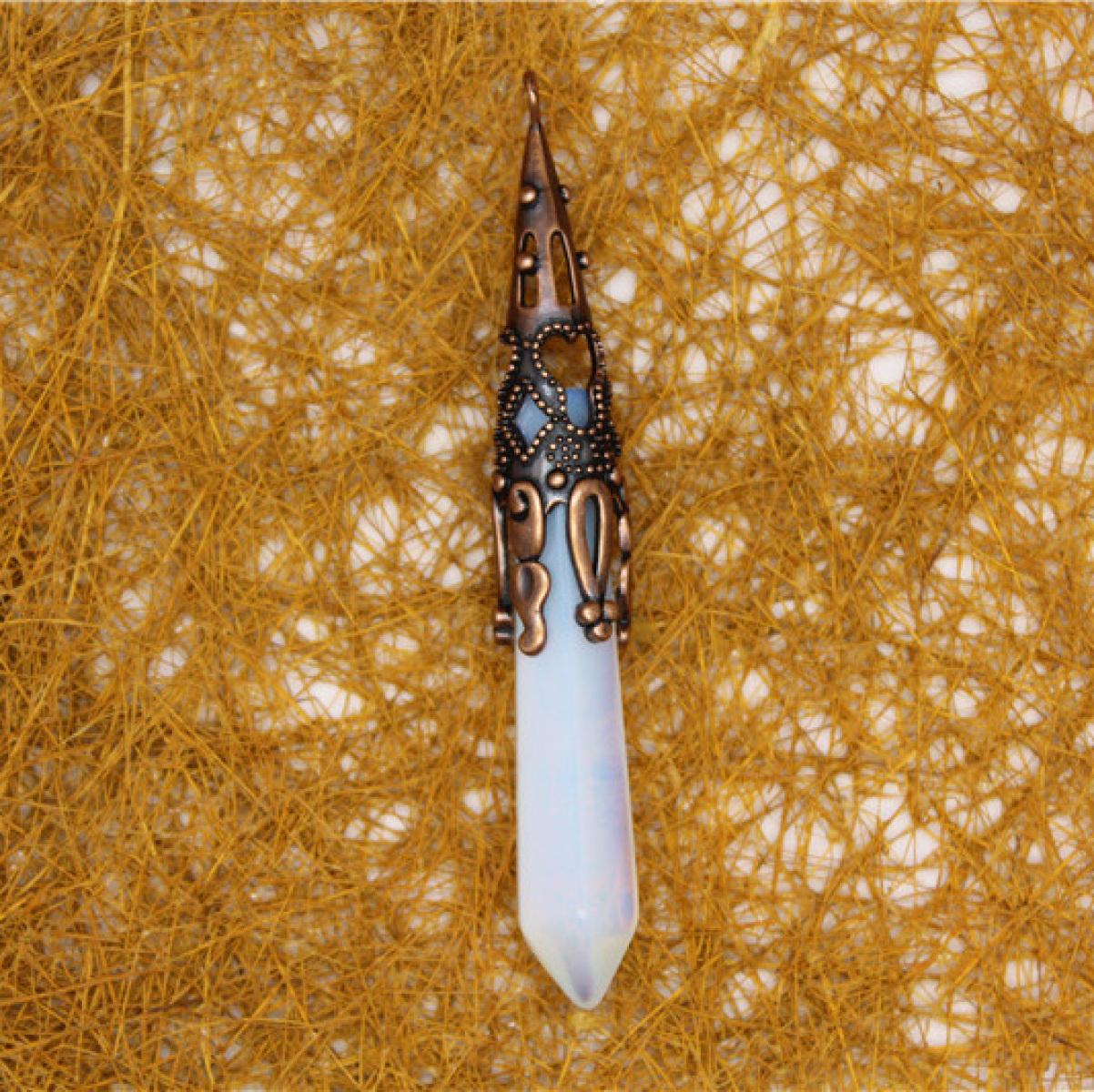 

Женская подвеска из розового кварца с кристаллами аметиста для ожерелья, подарок для девочек своими руками, подвеска Opalite античный бронзовый