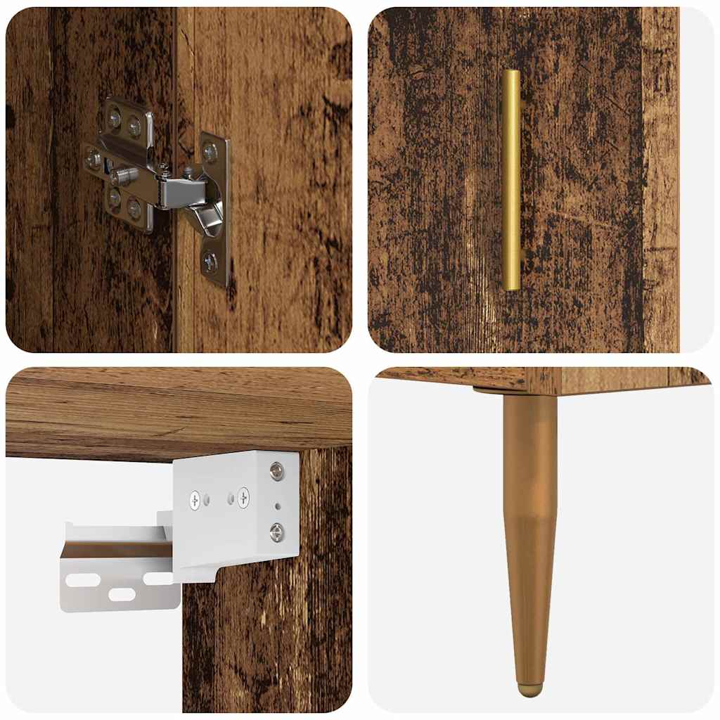 Highboard Reclaimed Wood 69.5 x 34 x 180 cm Particleboard
