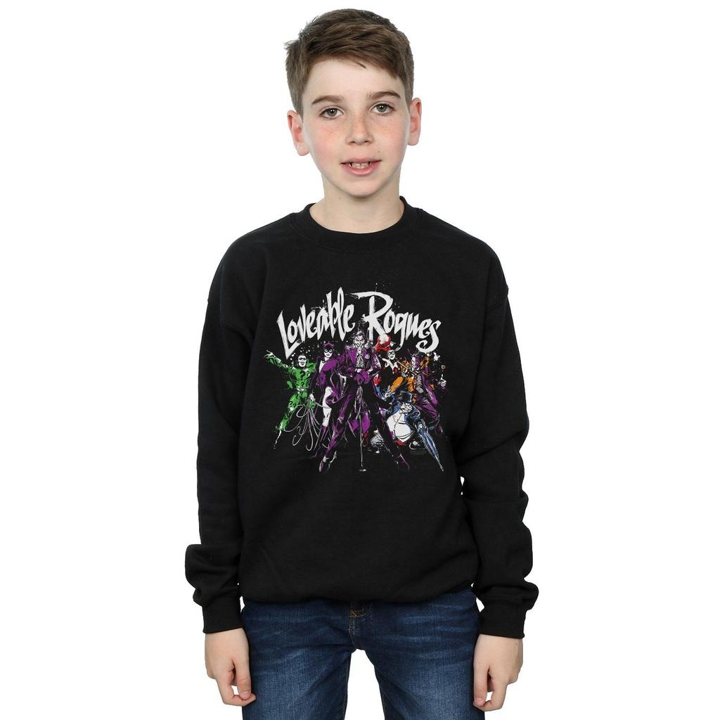DC Comics Boys Batman Loveable Rogues Sweatshirt