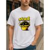 European Size "Stud" Dark and Light Colored Cupcakes, Quirky and Unique Style All-season Comfortable T-shirts, Short-sleeved Tops