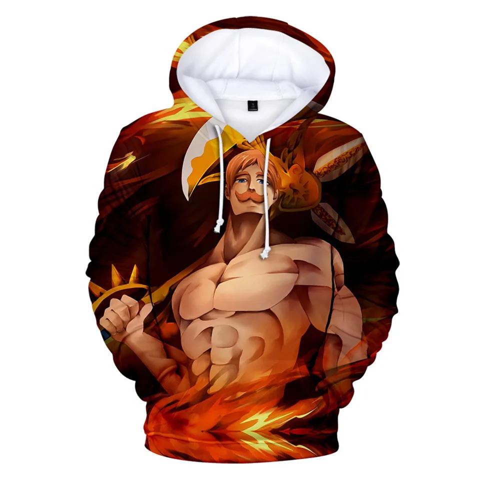 Men's Plus Size 3D Print Hoodie - Casual & Sporty, Red with Black & White Accents, Stretch Polyester Blend, Machine Washable, PLUS SIZE