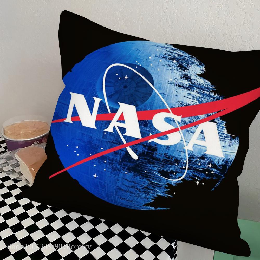 1pc NASA Pillow Case Square Bedroom Sofa Leisure Comfort Cushion Car Living Room Home Decoration