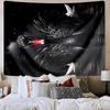 Swan And Lotus Fantasy Tapestry Room Decoration Wall Hanging for Living Room Bedroom, Dormitory, Birthday and Christmas Gifts