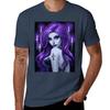 Goth Beauty Purple TShirt Novelty Graphic Tee Shirt