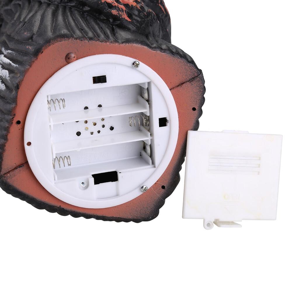 Tête de hibou rotative à 360 pour repousser les oiseaux dans les jardins, répulsif à oiseaux avec des détails réalistes et une construction