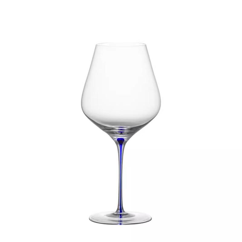 Blue Teardrop Lead-Free Crystal Universal Wine Glass 500ml