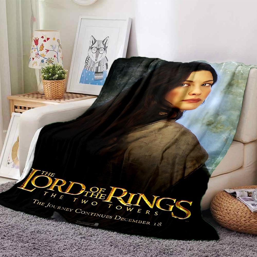 1pc LORD OF THE RINGS Two Towers Flannel Blanket Soft Warm Throw for Home, Office, Travel, All-Season Cozy Bedding GiftL1048 80cmx120cm(31inx47in)