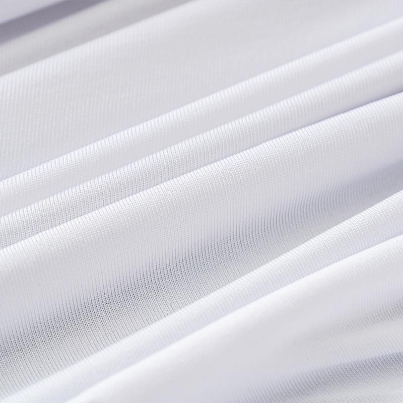 Solid Color Elastic Milk Silk Tablecloth for Outdoor Wedding Events