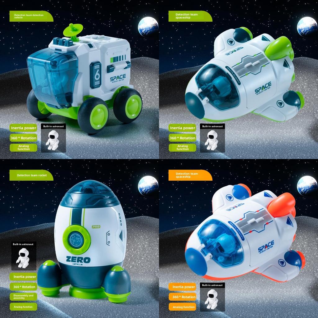 Space Exploration Astronaut Airplane Inertial Toy For Early Learning And Brain Development