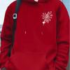 Men's Valentine's Day Spider Web and Heart Printed Hoodie - Casual Hoodie with Web Pattern, Spring and Autumn Sweater,