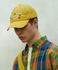 NOTIG Washed Logo Embroidered Ball Cap Yellow_Okg3Accp101Y1