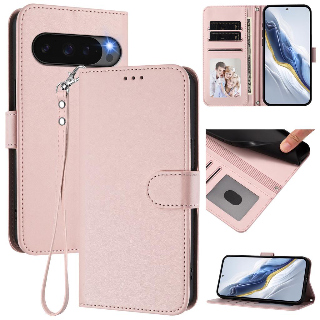 Für Google Pixel 9 Pro XL/Google Pixel 10 Pro XL Lederhülle Portemonnaie Ständer Handyhülle mit Armband