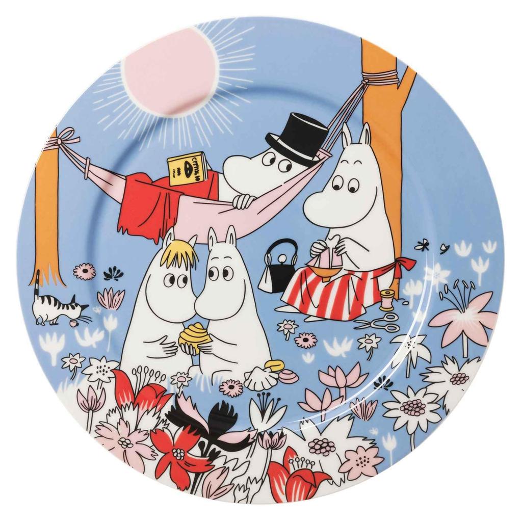 Moomin Arabia Serving Classic Family Moomin 1076290 [Officially Imported] Plate, 30cm, Time, Tableware, Arabia,