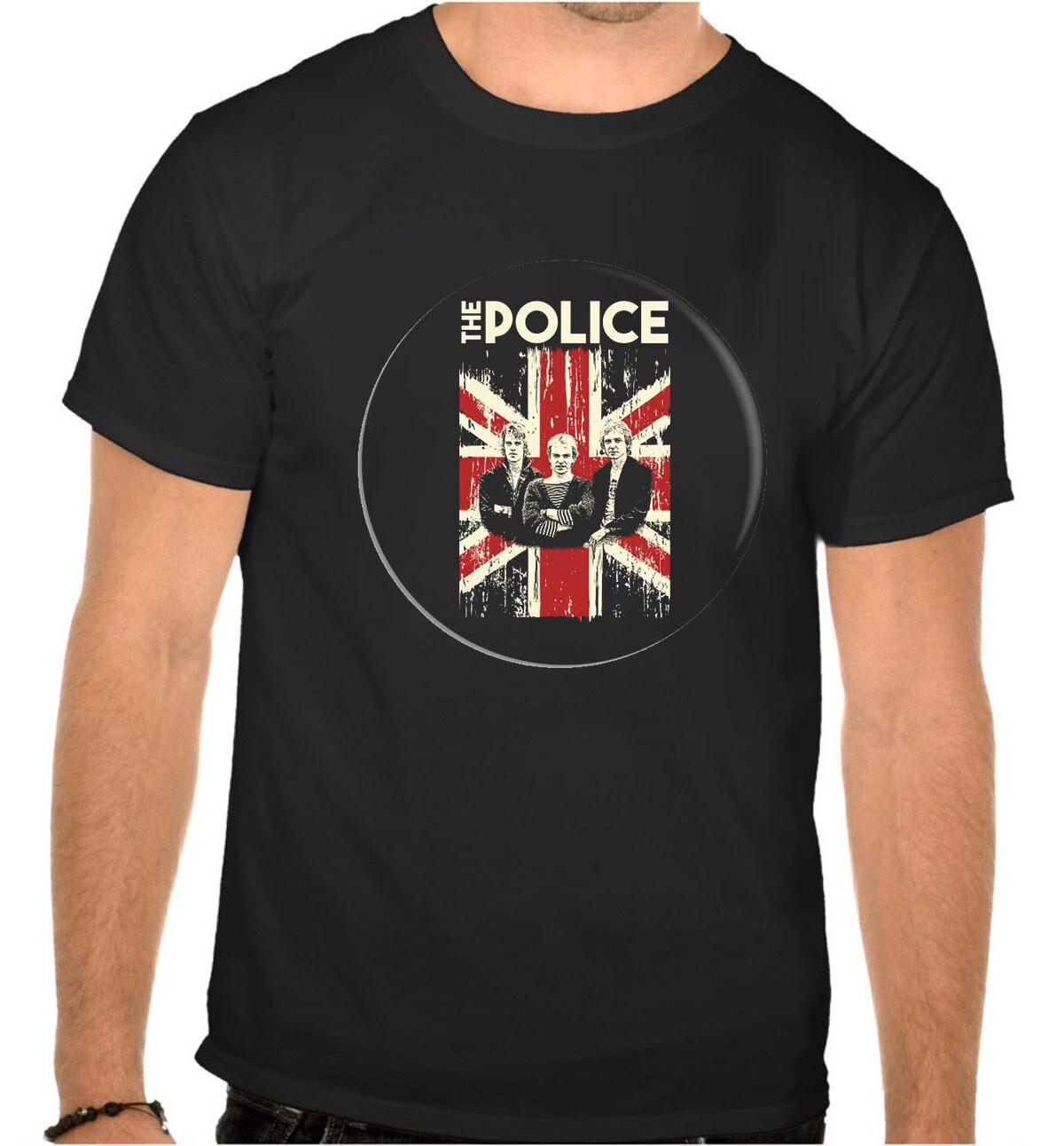 26 The Police Pop Rock Music Black T-Shirt -1181- Unisex T-Shirt XXXXL