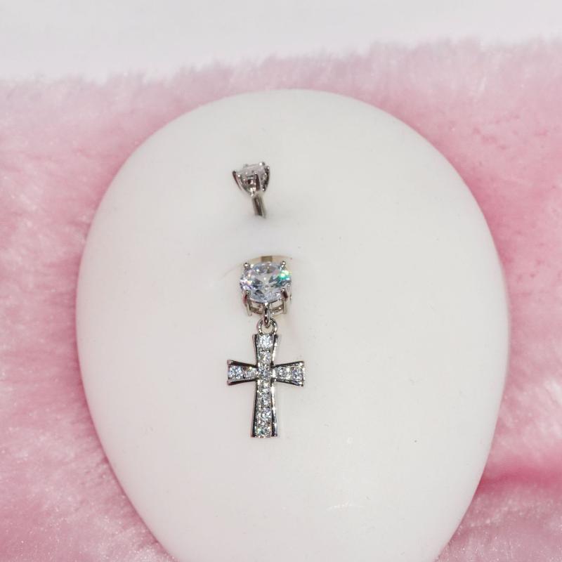 Stainless Steel Belly Button Ring Cute Navel Piercing Jewelry Hypoallergenic Body Piercing for Daily Party Wear