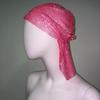 Womens Elastic Rhinestone Pirate Hat Long Tail Headscarf Music Performance Unisex Headwear
