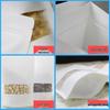 White Kraft Self-Sealing Stand-Up Pouch with Frosted Window for Nuts and Dried Fruits