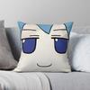 Touhou Project Cirno Fumo Square Pillowcase Polyester Linen Velvet Pattern Zip Decorative Bed Cushion Cover 45x45