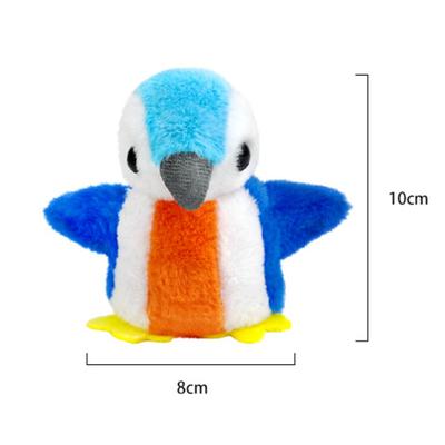 Rechargeable Rechargeable Interactive Cat Toys Chirping Flapping Bird Squeaky Cats Plush Toy Touch-Activated Cats Toy