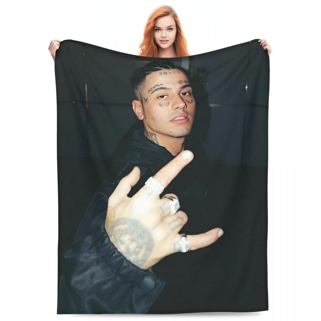 Duki Fleece Throw Blanket Reggaeton Latin Trap Pop Rap Blanket for Bedding Office Lightweight Bedspread