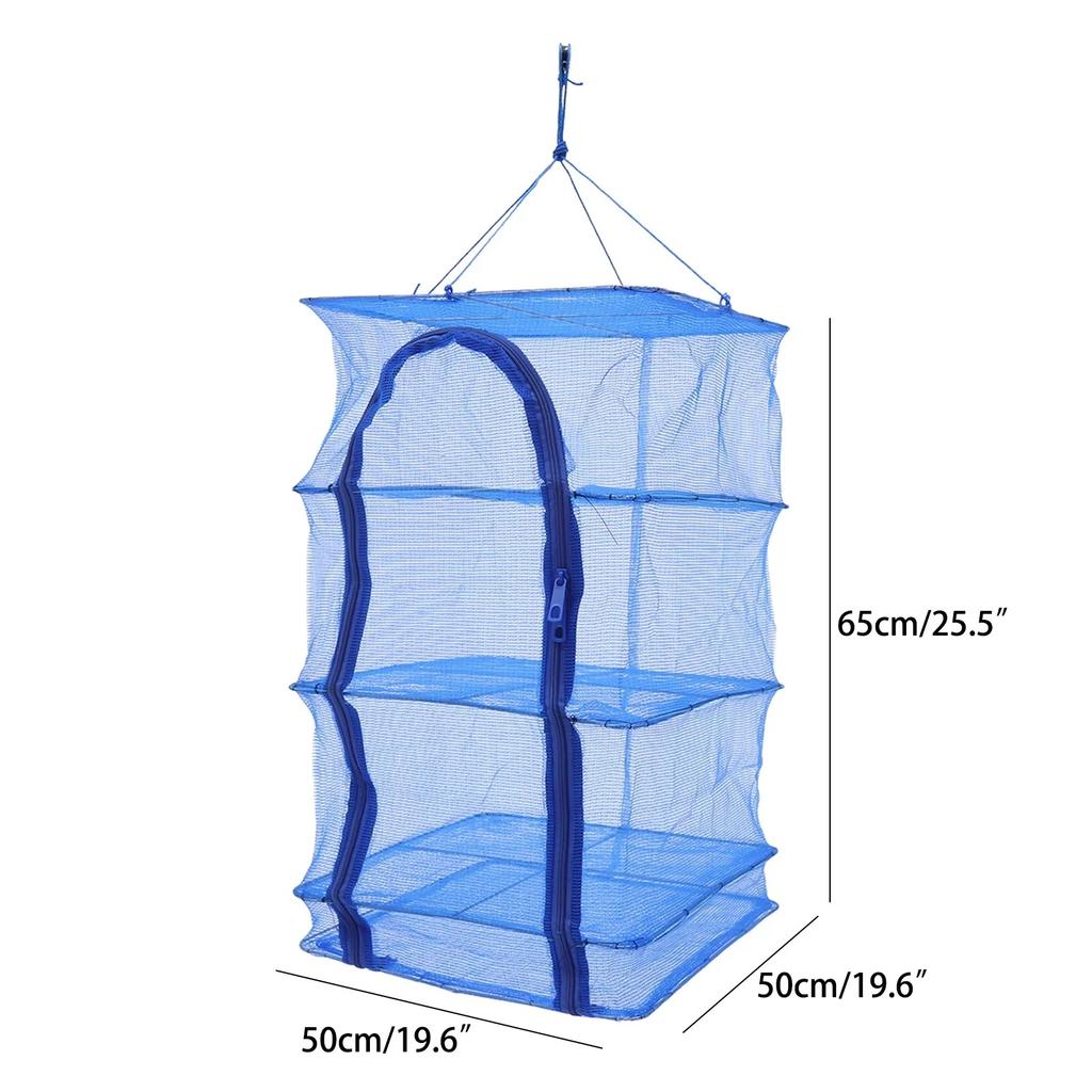 4-Layer Drying Net, Herbal and Fish Drying Net with Zipper
