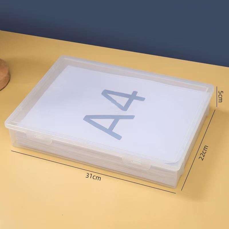 Large Capacity Pencil Case Transparent Plastic Notebook Sketch Marker Colored Lead Painting Storage Box Back To School Supplies