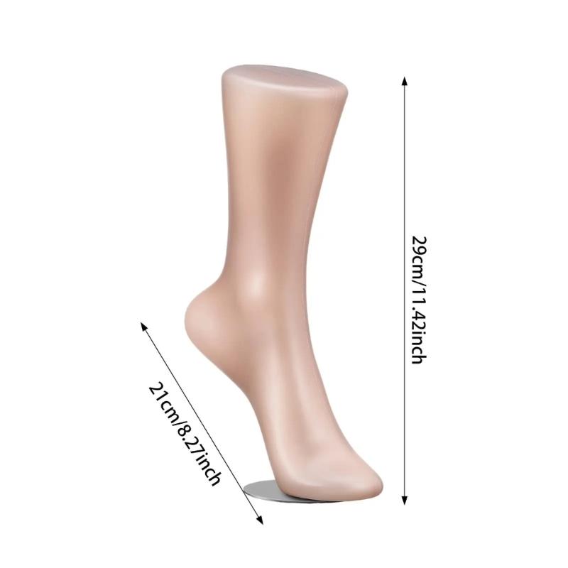 Realistic Female Foot Model Magnetic Bottom Mannequin Leg Shop Exhibition Display Tool for Socks Ankle Bracelets Jewelry