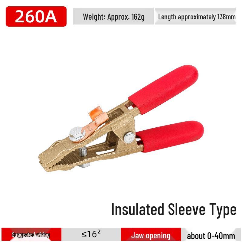 All-Copper A-Shaped Grounding Clamp for Welding Machines