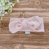 Muslin headband (peach dots)