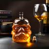 Glass Whiskey Glasses and Bottles Set Transparent Creative White Soldier Cup Wine Bottle Accessories Bar Party Gift Decor New