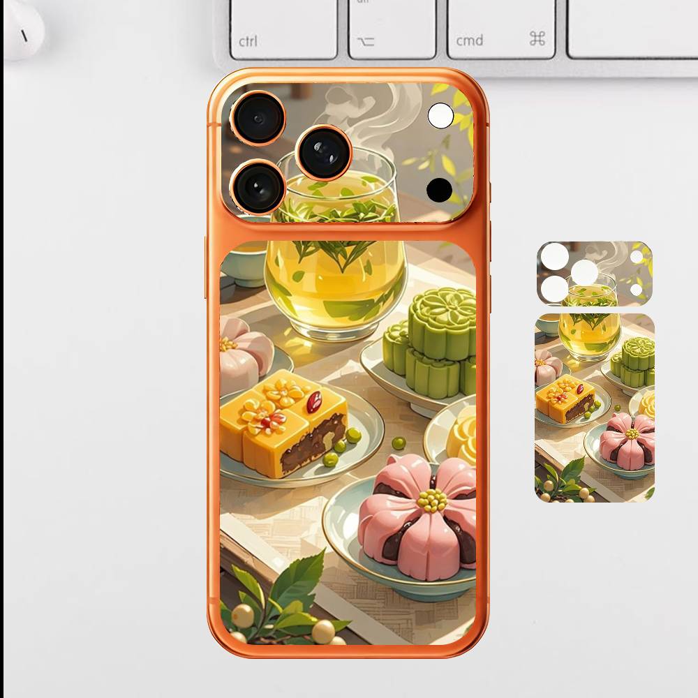 

Cartoon Chinese Food Back Cover Decal Protective Sticker For Iphone 17 Pro Max Skin Sticker Back Protective Decorative Stickers iPhone17pro