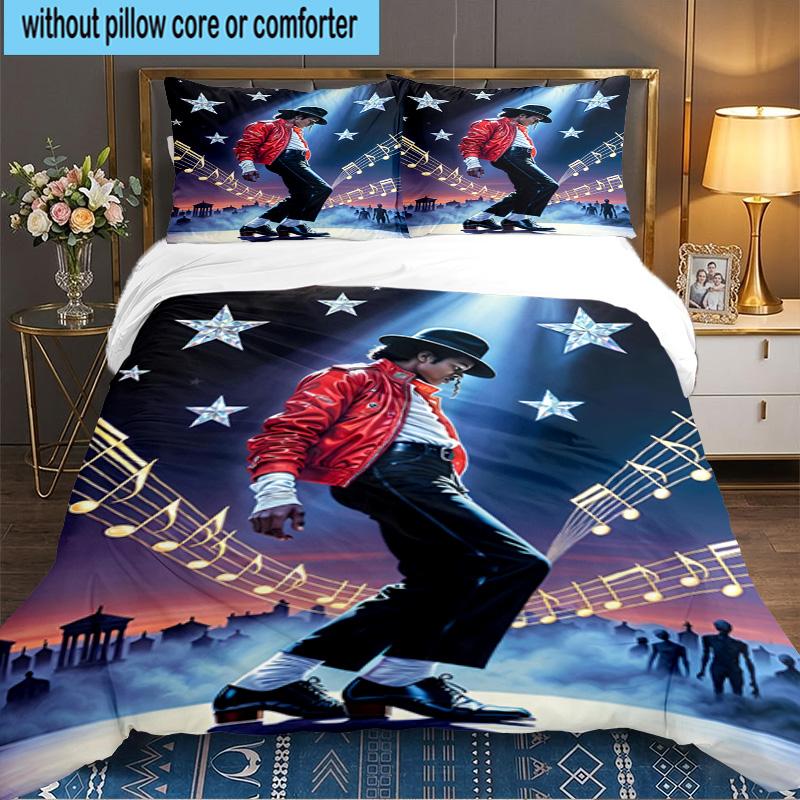 Jackson's Thriller 3PCS Bedding set,Ideal for 1pc Duvet Cover And 2pcs Pillowcases Perfect for Fan gift,Ideal for Bedroom, Dormitory